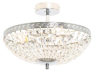 Klasična stropna svjetiljka od čelika s kristalnim 3 svjetla - Mondrian
