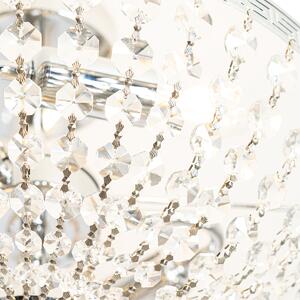 Klasična stropna svjetiljka od čelika s kristalnim 3 svjetla - Mondrian