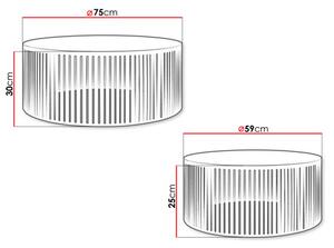 Zondo.hr Set solića za kavu (2 kom.) Konezo (bijela + arktička bijela) . 1105676