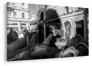 Slika - Charles Chaplin v Pragi (90x60 cm)