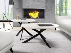 Zondo.hr Set stolića za kavu (2 kom.) Rokelas (mramor bianco + crna) . 1105878