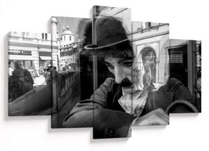 Slika - Charles Chaplin v Pragi (150x105 cm)