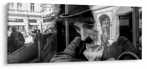 Slika - Charles Chaplin v Pragi (120x50 cm)