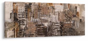 Slika - Abstrakcija v rjavih tonih (120x50 cm)