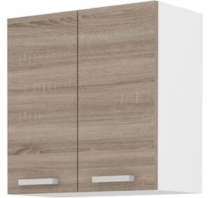 Zondo.hr Gornji kuhinjski ormarić Domton 60 G-60 2F (bijela + hrast sonoma tartuf). 1033027