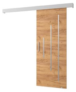 Klizna vrata 80 cm Slavdro 3 (craft zlatni + bijela mat)