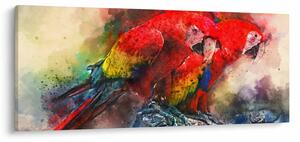 Slika rdeče papige ara (120x50 cm)