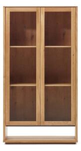 Vitrina u dekoru hrasta u prirodnoj boji 100x185 cm Alguema – Kave Home