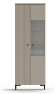 Zondo.hr Vitrina Demandaron 1 (taupe + hrast silverjack) . 1116815