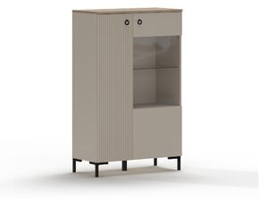 Zondo.hr Vitrina Demandaron 2 (taupe + hrast silverjack) . 1116816