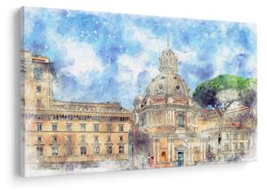 Slika - Cerkev Santa Maria di Loreto, Rim, Italija (90x60 cm)
