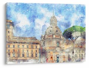Slika - Cerkev Santa Maria di Loreto, Rim, Italija (70x50 cm)