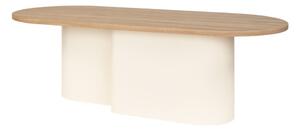 Bež stolić za kavu s pločom stola u dekoru hrasta 50x115 cm Looi – noo.ma