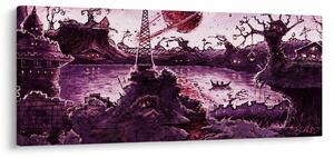 Slika - Začarana vas (120x50 cm)