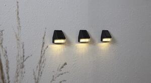 Set od 3 zidne LED solarne svjetiljke Star Trading Wally, visina 7,5 cm