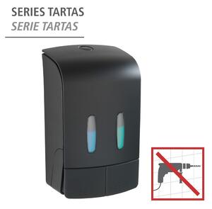 Crni zidni plastični dozator sapuna 0,96 l Tartas - Wenko