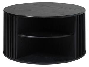 Crni okrugli stolić ø 85 cm Siena - Unique Furniture