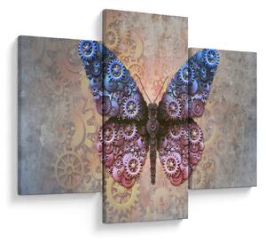 Slika - Steampunk metulj (90x60 cm)