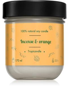 Tropicandle Incense & Orange mirisna svijeća 170 ml