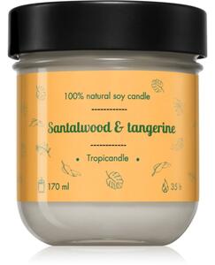 Tropicandle Santalwood & Tangerine mirisna svijeća 170 ml