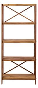 Regal od punog hrasta u prirodnoj boji 70x161 cm X-Shelf – Unique Furniture