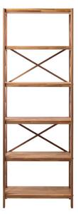 Regal od punog hrasta u prirodnoj boji 70x198 cm X-Shelf – Unique Furniture