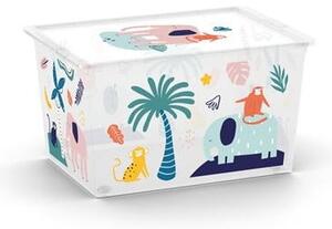 Bijela plastična dječja kutija za pohranu 55x39x31 cm C Box Style – KIS