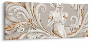 Podoba boginje v okrasnem ozadju (120x50 cm)