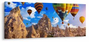 Slika - Baloni na vroč zrak, Kapadokija, Turčija. (120x50 cm)