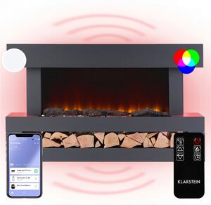 Klarstein Studio Light & Fire 3 Smart, kamin, 1000/2000W, MDF, WiFi Control