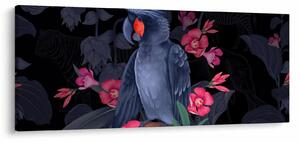 Slika - Papiga med rožami (120x50 cm)