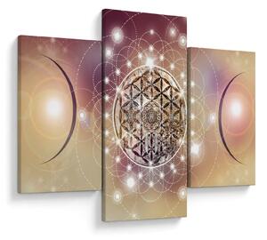 Slika - Mandala z elementi (90x60 cm)