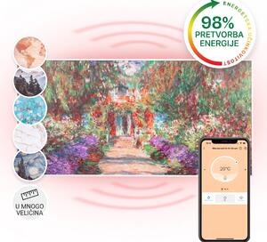 Klarstein Wonderwall Air Art Smart, infracrveni grijač, 120 x 60 cm, 700 W, aplikacija, vrtna cesta