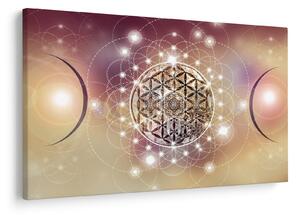 Slika - Mandala z elementi (90x60 cm)
