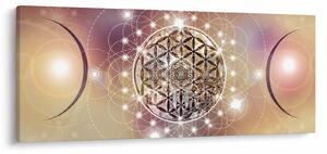 Slika - Mandala z elementi (120x50 cm)