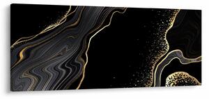 Poslikava - Črno-zlati marmor (120x50 cm)