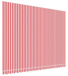 VidaXL Zamjenska tkanina za tendu crveno-bijela prugasta 4,5 x 3,5 m