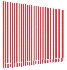 VidaXL Zamjenska tkanina za tendu crveno-bijela prugasta 3,5 x 2,5 m