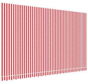 VidaXL Zamjenska tkanina za tendu crveno-bijela prugasta 5 x 3 m