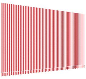 VidaXL Zamjenska tkanina za tendu crveno-bijela prugasta 6 x 3,5 m