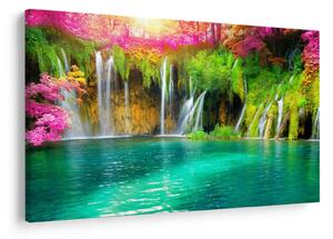 Slika - Slap, Plitvička jezera, Hrvaška (90x60 cm)