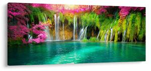 Slika - Slap, Plitvička jezera, Hrvaška (120x50 cm)
