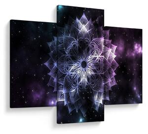 Slika - Lotusova mandala v vesolju (90x60 cm)