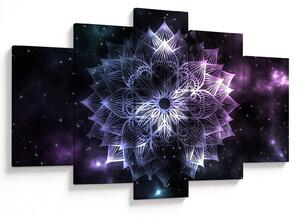 Slika - Lotusova mandala v vesolju (150x105 cm)