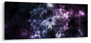 Slika - Lotusova mandala v vesolju (120x50 cm)