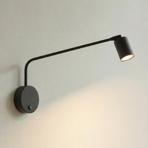 TK Lighting Nex zidna svjetiljka, crna, metalna, visina 27 cm, GU10, prigušiva, Crno, Dnevni boravak/blagovaonica, Metal