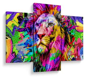 Slika - 3D podoba leva (90x60 cm)