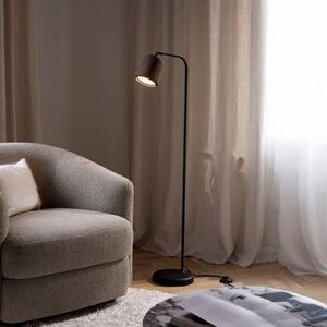 New Works NOVA DJELA Podna lampa, Materijal podna smeđa/crna, Sivo, Dnevni boravak/blagovaonica, Drvo