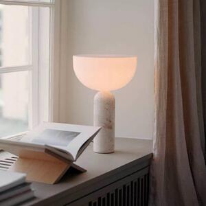 New Works NOVA DJELA Kizu velika stolna lampa, bež, mramor, E27, Bež, Dnevni boravak/blagovaonica, Mramor