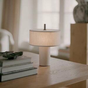 New Works NOVI PROIZVODI Margin Beige LED punjiva stolna lampa, CCT, prigušiva, prigušiva, Bež, Dnevni boravak/blagovaonica, Tkanina / tekstil